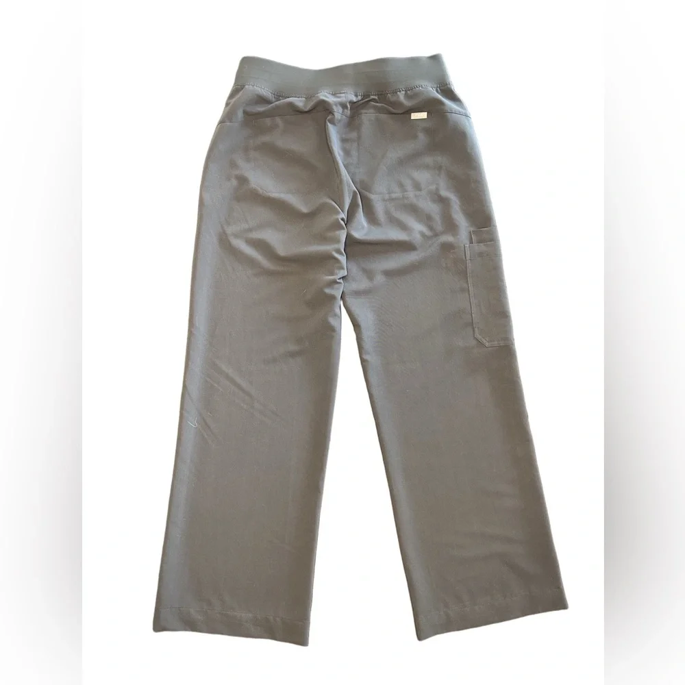 Women’s figs High Waisted Isabel Wide Leg Scrub Pants charcoal LG REG 1001567R - Picture 7 of 11
